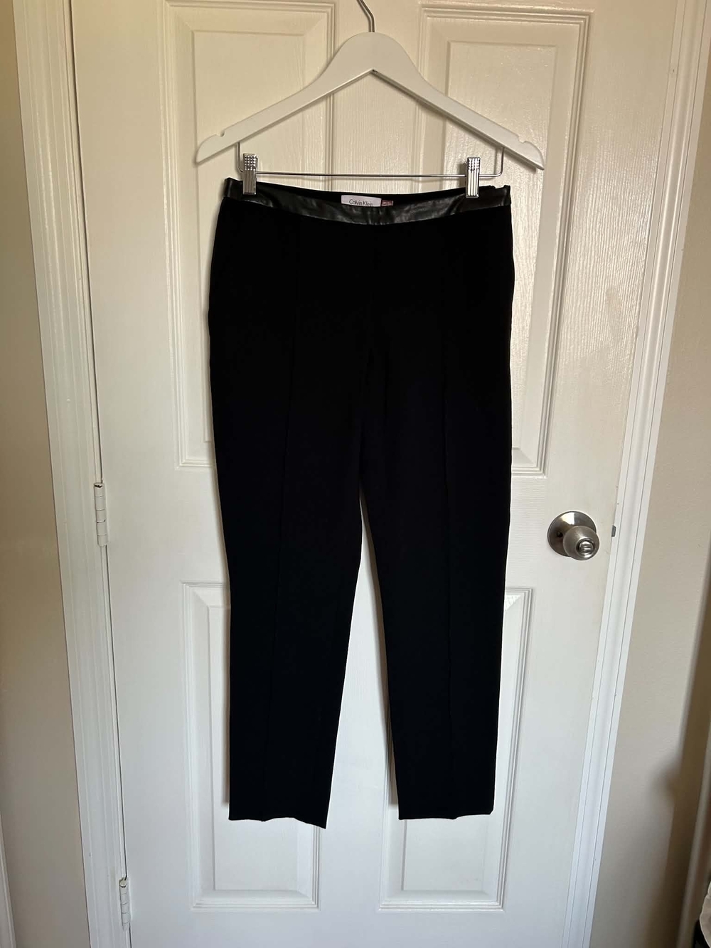 Calvin Klein Black Straight-Leg Women's Dress Pants